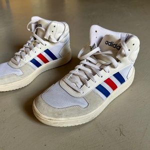 adidas Hoops 2.0 Mid 'White Royal Scarlet' FW8252